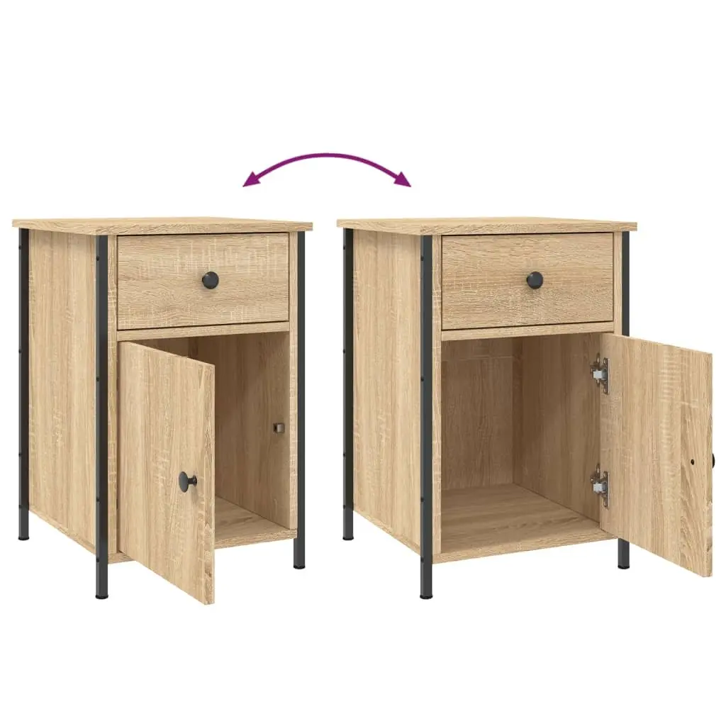 Brown Nightstand Set for Bedroom Storage