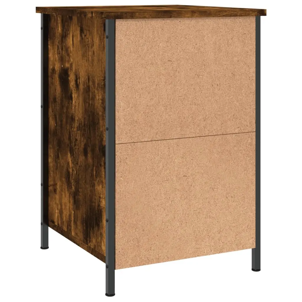 Brown Engineered Wood Bedside Cabinets