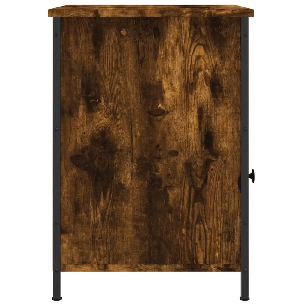 Brown Engineered Wood Bedside Cabinets