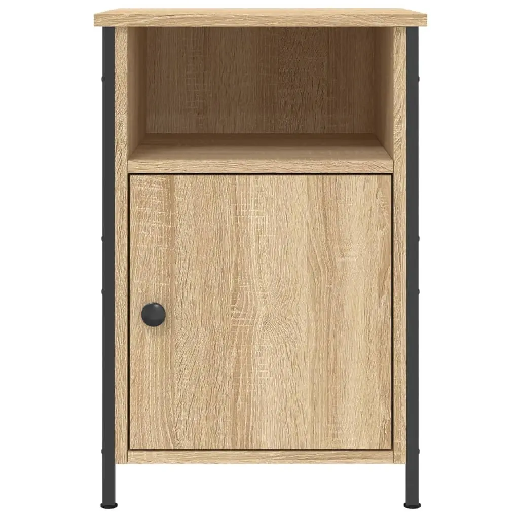 Bedside Cabinets Engineered Wood Brown 40W x 42D x 60H cm Set of 2