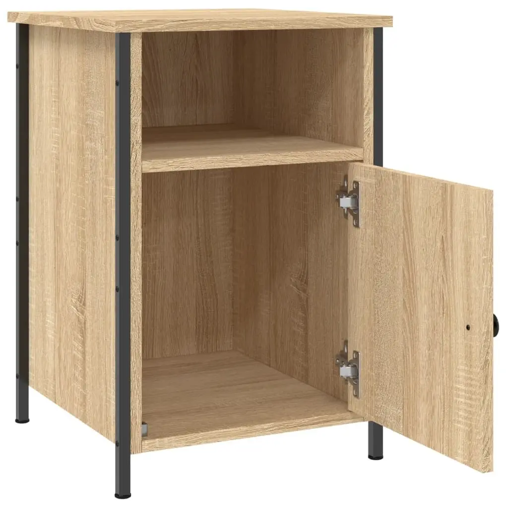 Bedside Cabinets Engineered Wood Brown 40W x 42D x 60H cm Set of 2