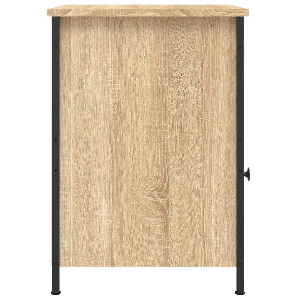 Bedside Cabinets Engineered Wood Brown 40W x 42D x 60H cm Set of 2