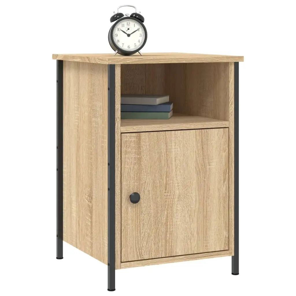 Bedside Cabinets Engineered Wood Brown 40W x 42D x 60H cm Set of 2