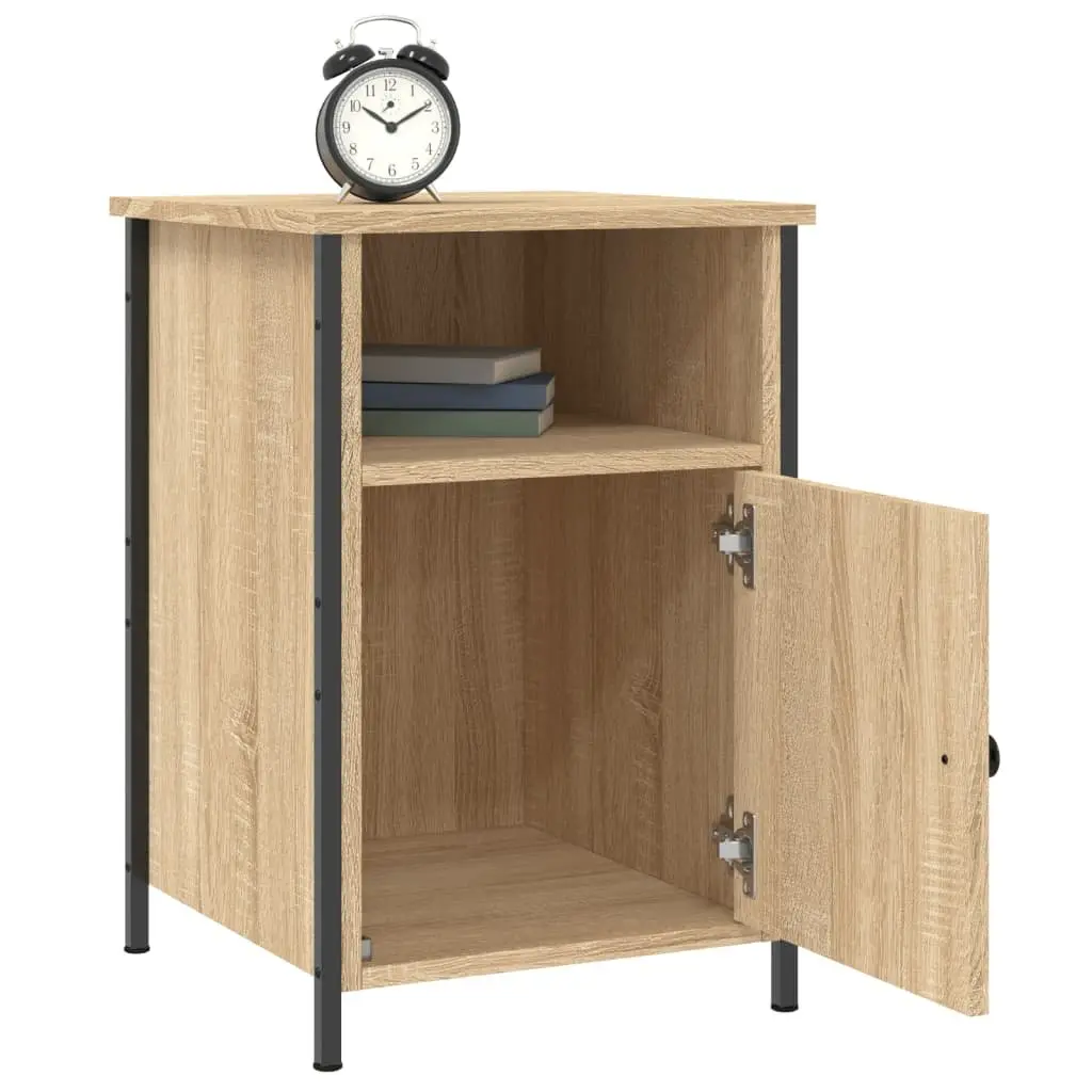 Bedside Cabinets Engineered Wood Brown 40W x 42D x 60H cm Set of 2