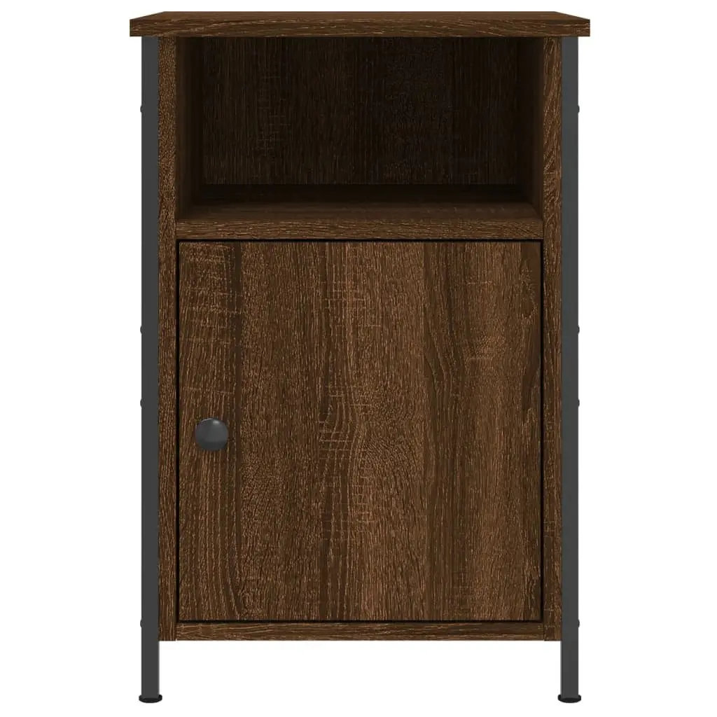 Bedside Cabinets 2 pcs Brown Oak 40x42x60 cm Storage Nightstand Engineered Wood