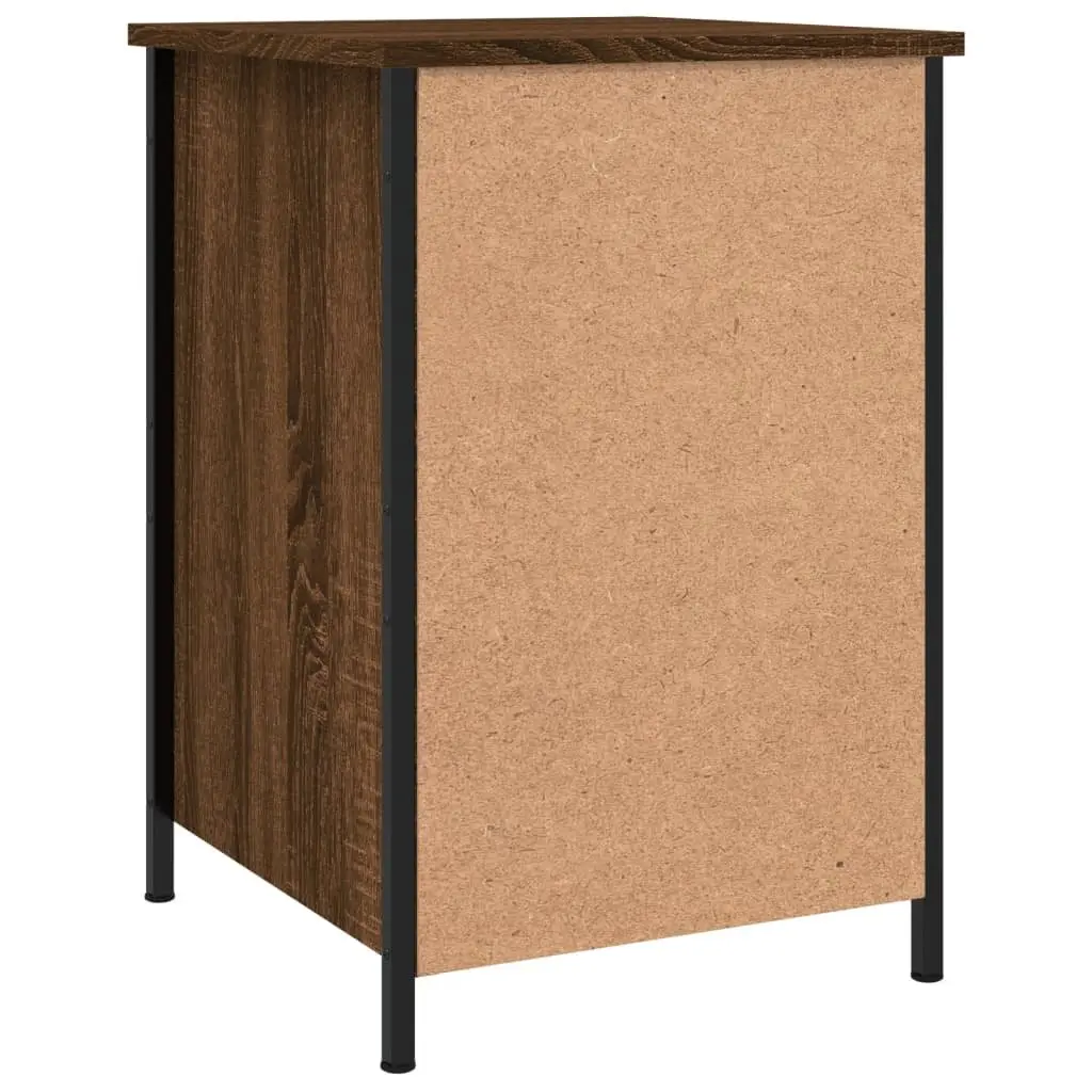 Bedside Cabinets 2 pcs Brown Oak 40x42x60 cm Storage Nightstand Engineered Wood