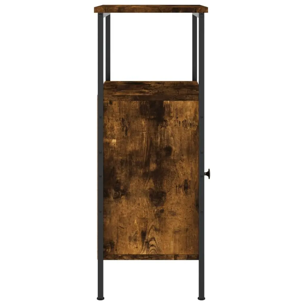 Bedside Cabinets 2 pcs Brown Industrial Smoked Oak Engineered Wood Side Table