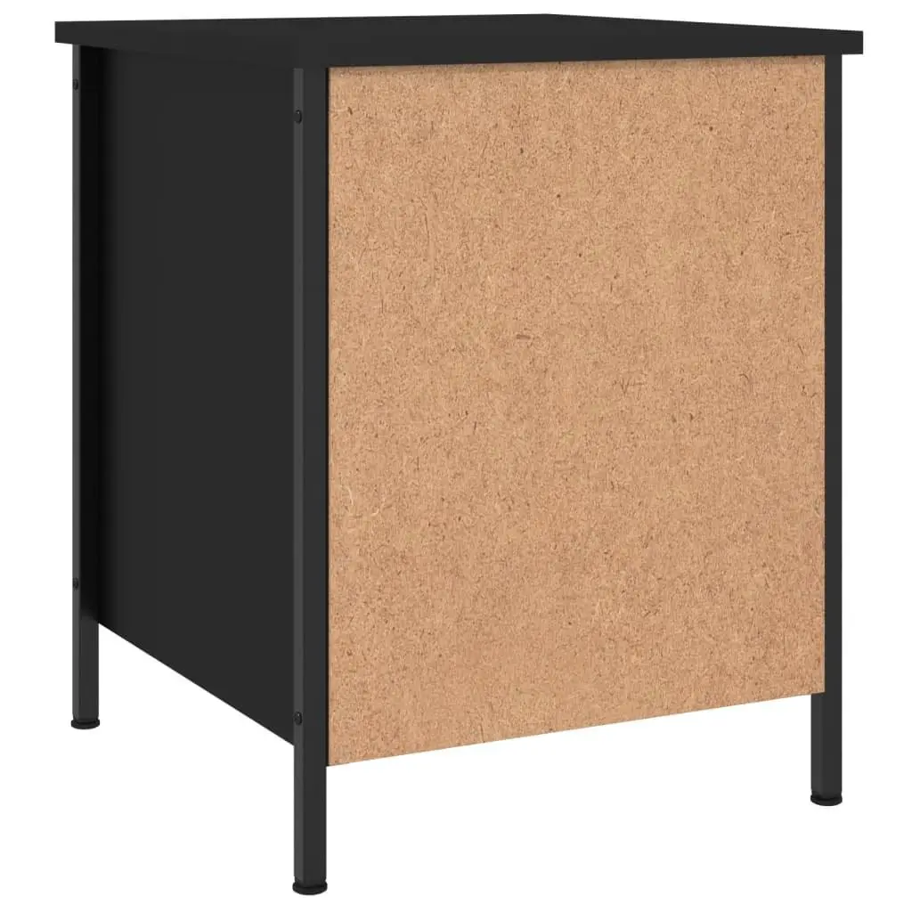 Black Bedside Cabinets 2 pcs 40x42x50 cm
