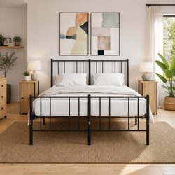 Industrial Style Bedside Cabinets in Brown – 2 pcs