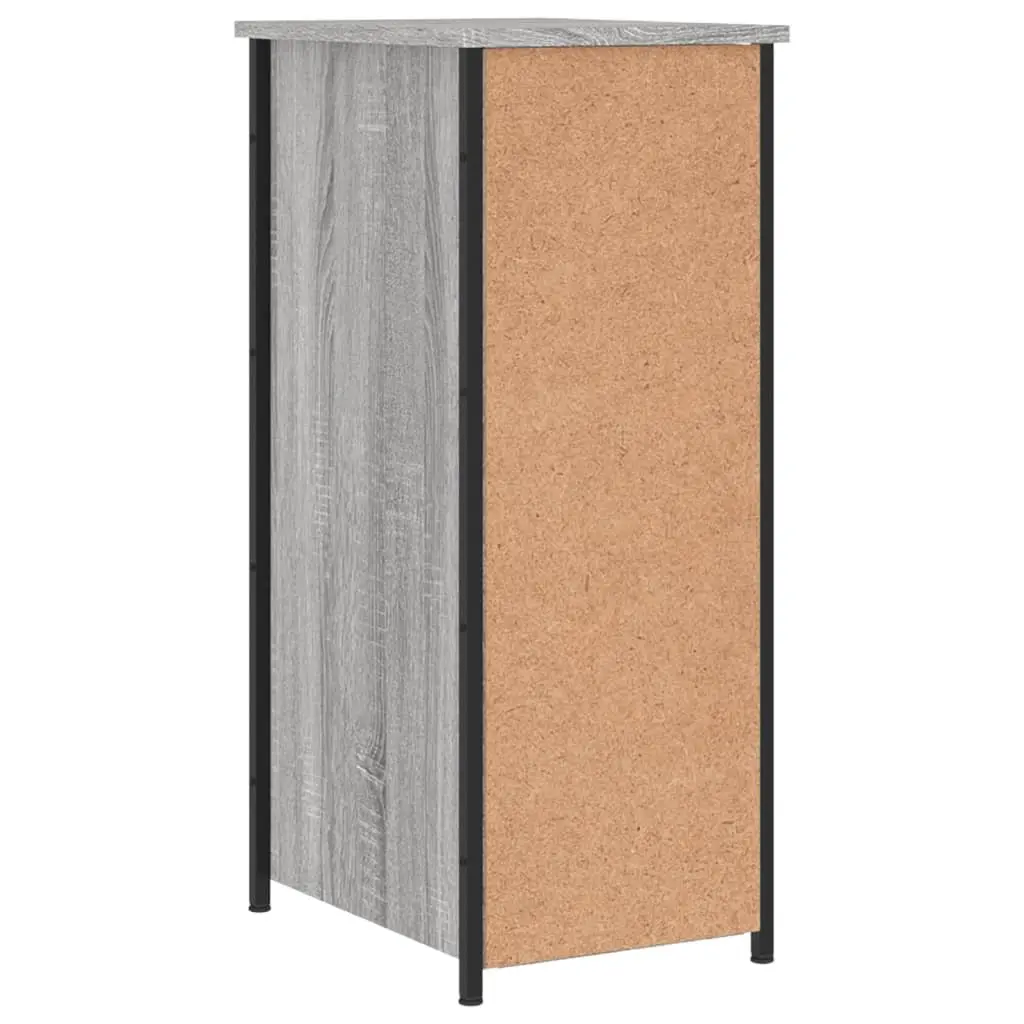 Bedside Cabinets 2 pcs Grey Sonoma Industrial Style Engineered Wood Storage