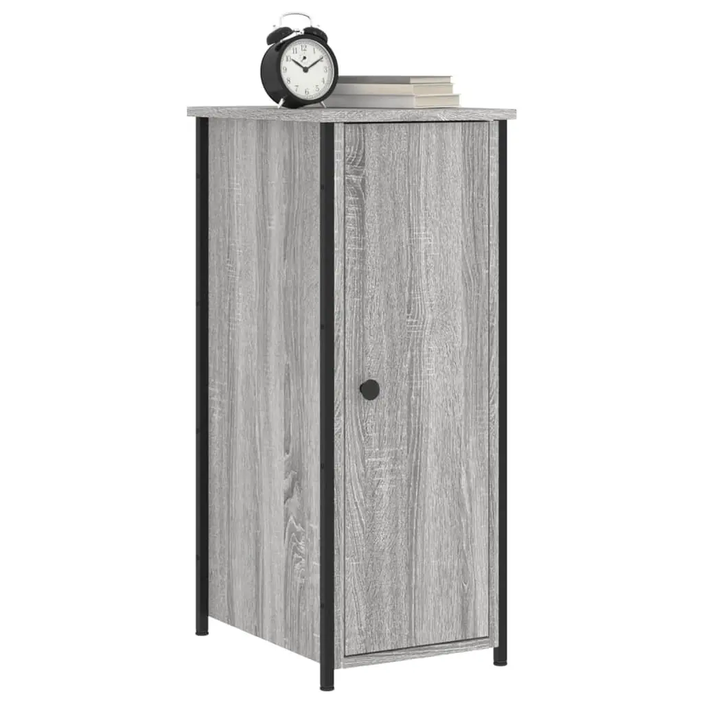 Bedside Cabinets 2 pcs Grey Sonoma Industrial Style Engineered Wood Storage