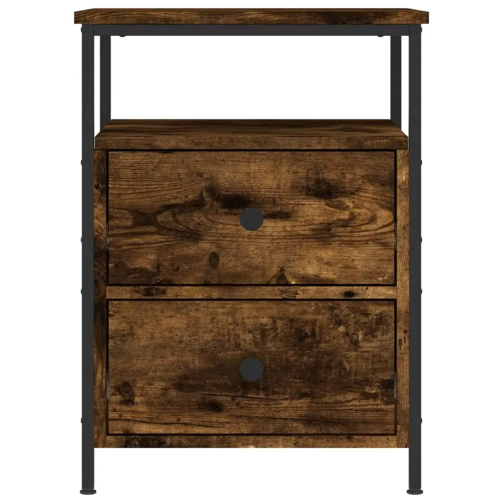 Brown Engineered Wood Nightstands for Storage