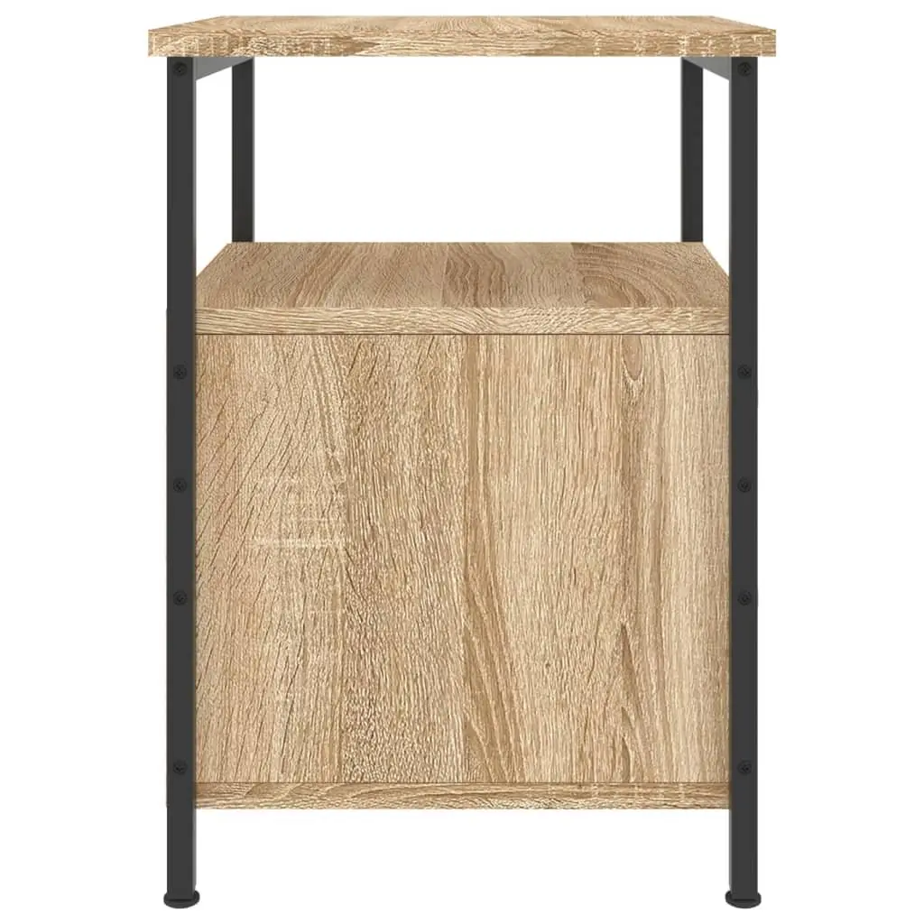 Nightstands Set of 2 with Iron Frame and Ample Storage