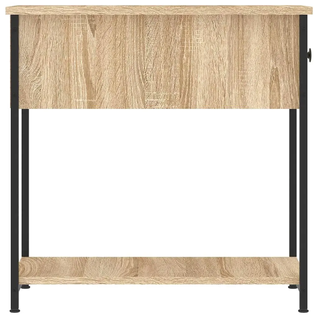Bedside Cabinets 2 pcs Brown Engineered Wood Bedroom Storage Side Tables