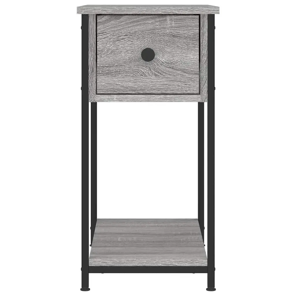 Bedside Cabinets 2 pcs Grey Sonoma Engineered Wood