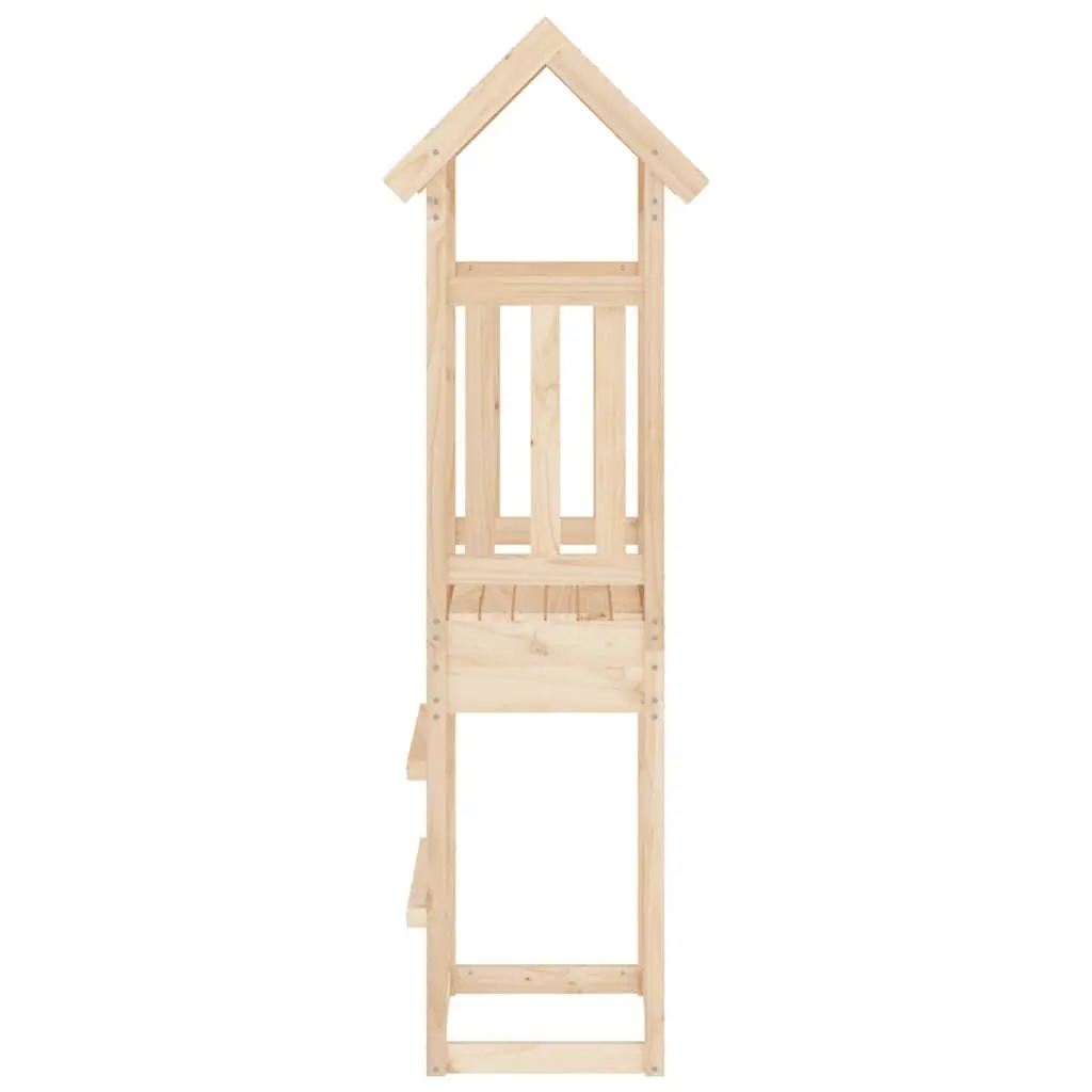 Solid Pine Wooden Play Tower 52.5x46.5x206.5cm
