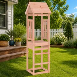 Sturdy Wooden Play Tower 206.5cm for Outdoor Fun