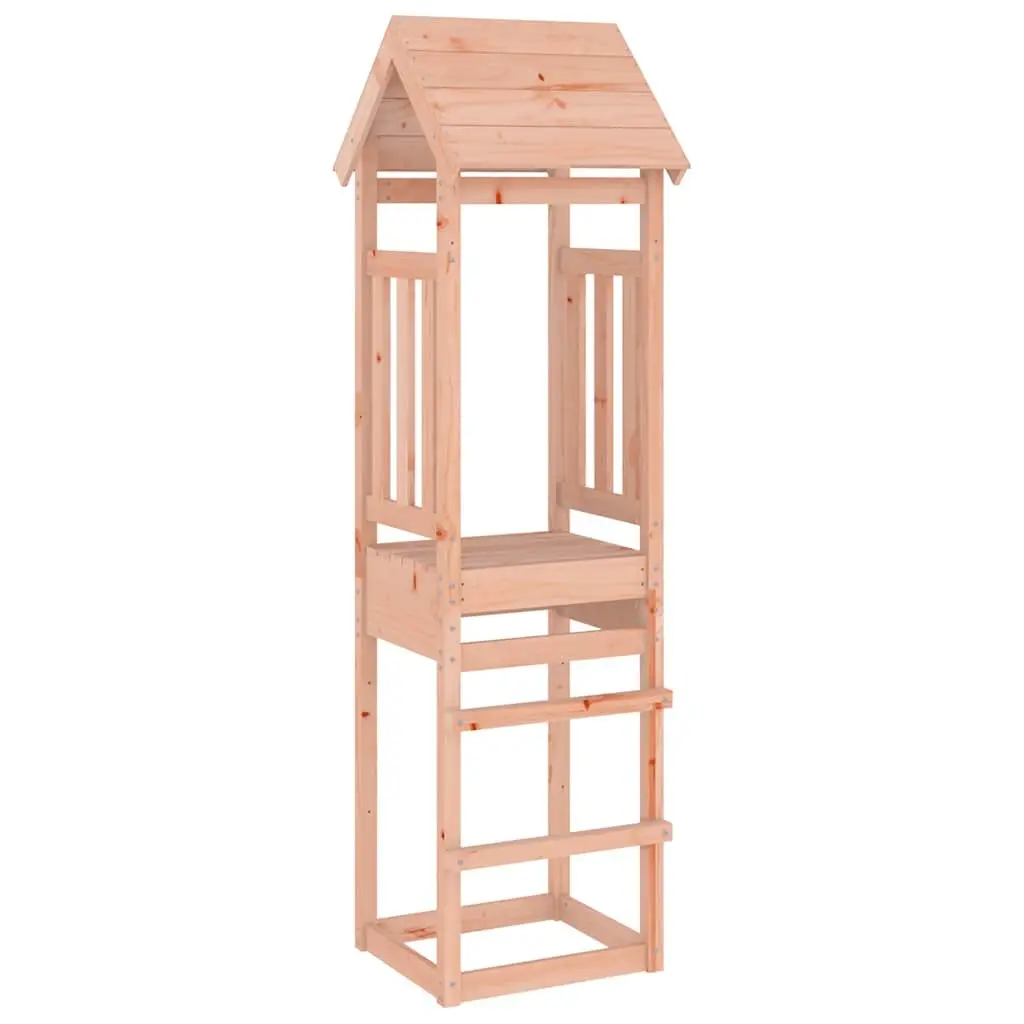 Wooden Play Tower Solid Douglas Wood 206.5cm Brown