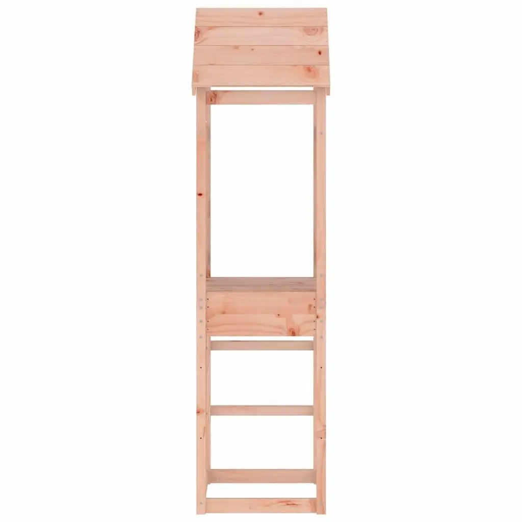 Wooden Play Tower Solid Douglas Wood 206.5cm Brown