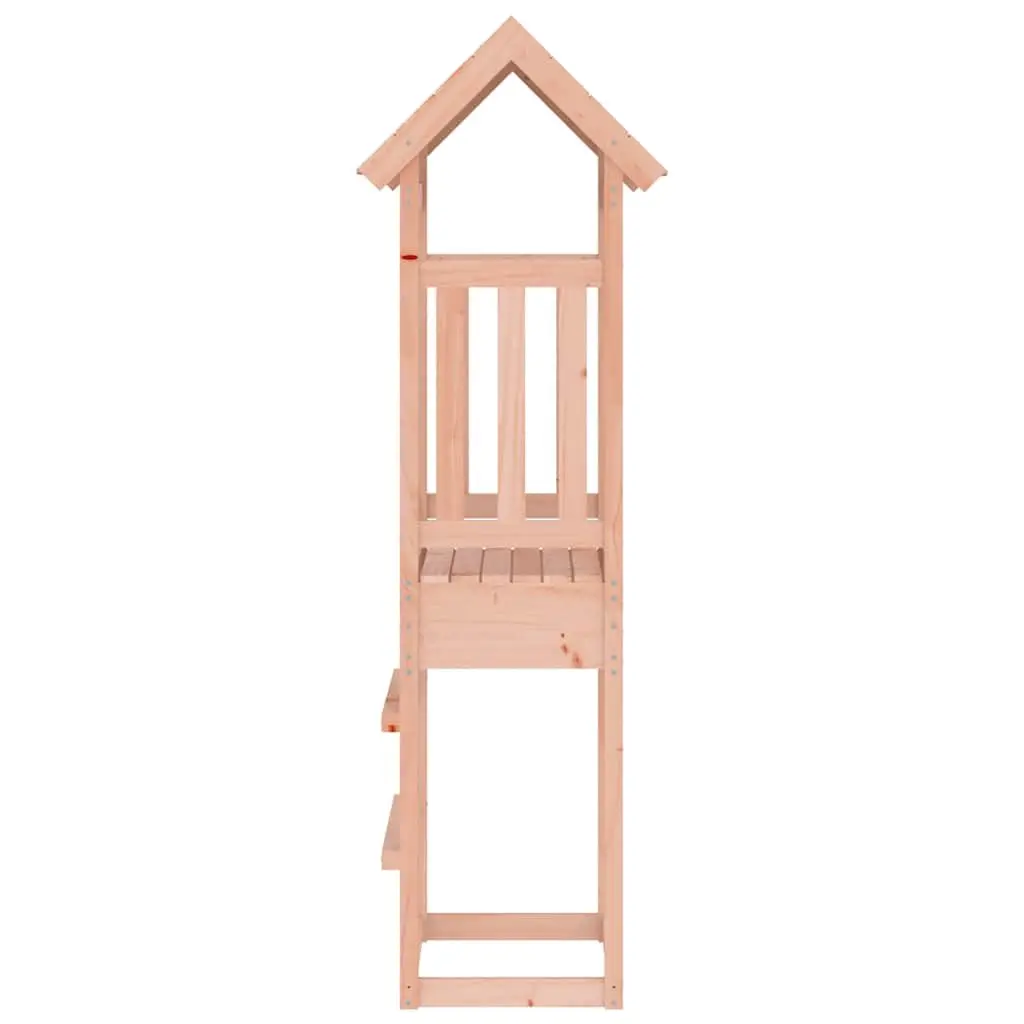 Wooden Play Tower Solid Douglas Wood 206.5cm Brown