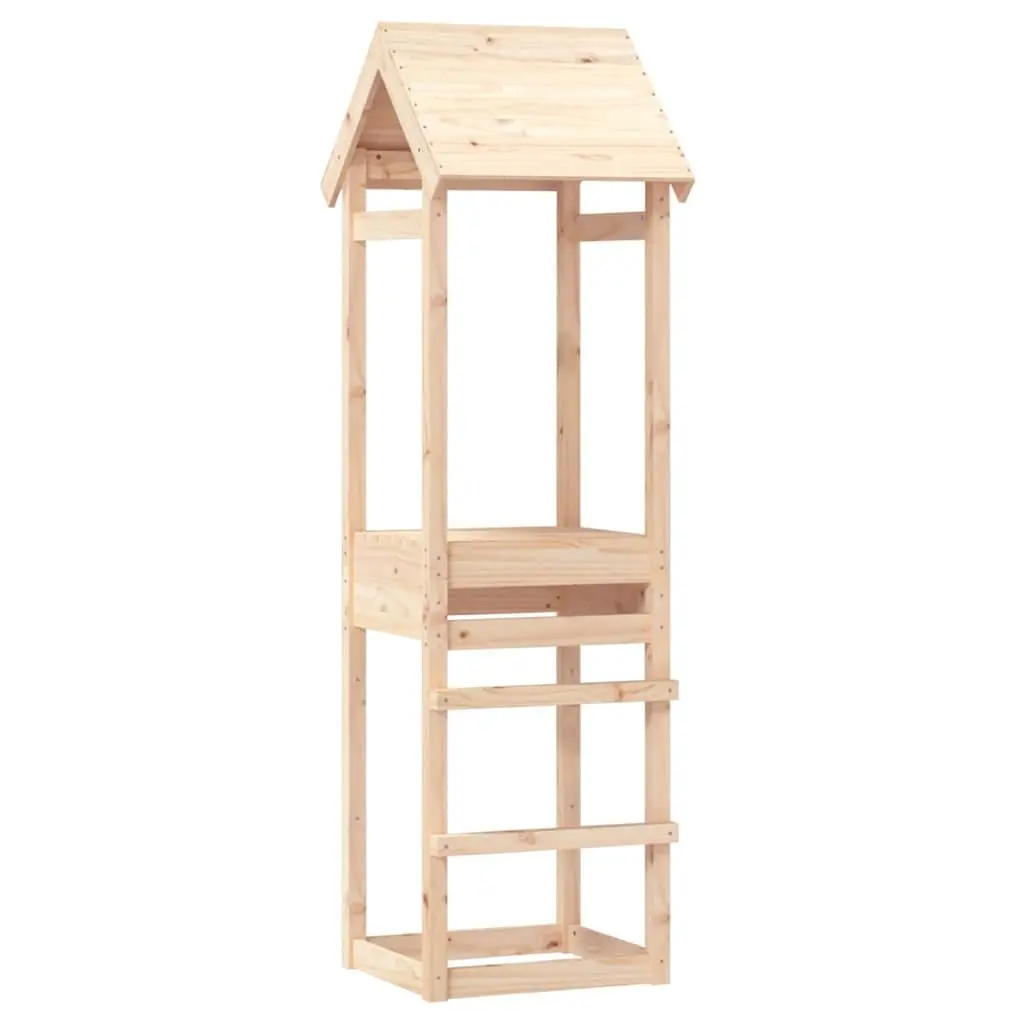 Solid Pine Wooden Play Tower 53x46.5x194 cm