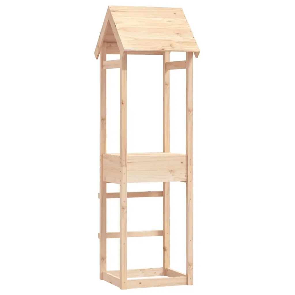 Solid Pine Wooden Play Tower 53x46.5x194 cm