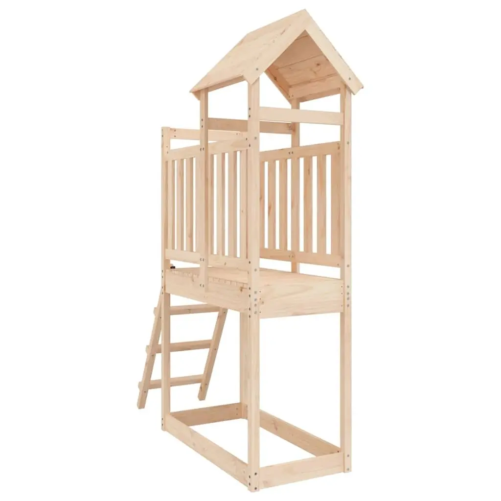 Solid Pine Wood Outdoor Playset 53x110x214 cm