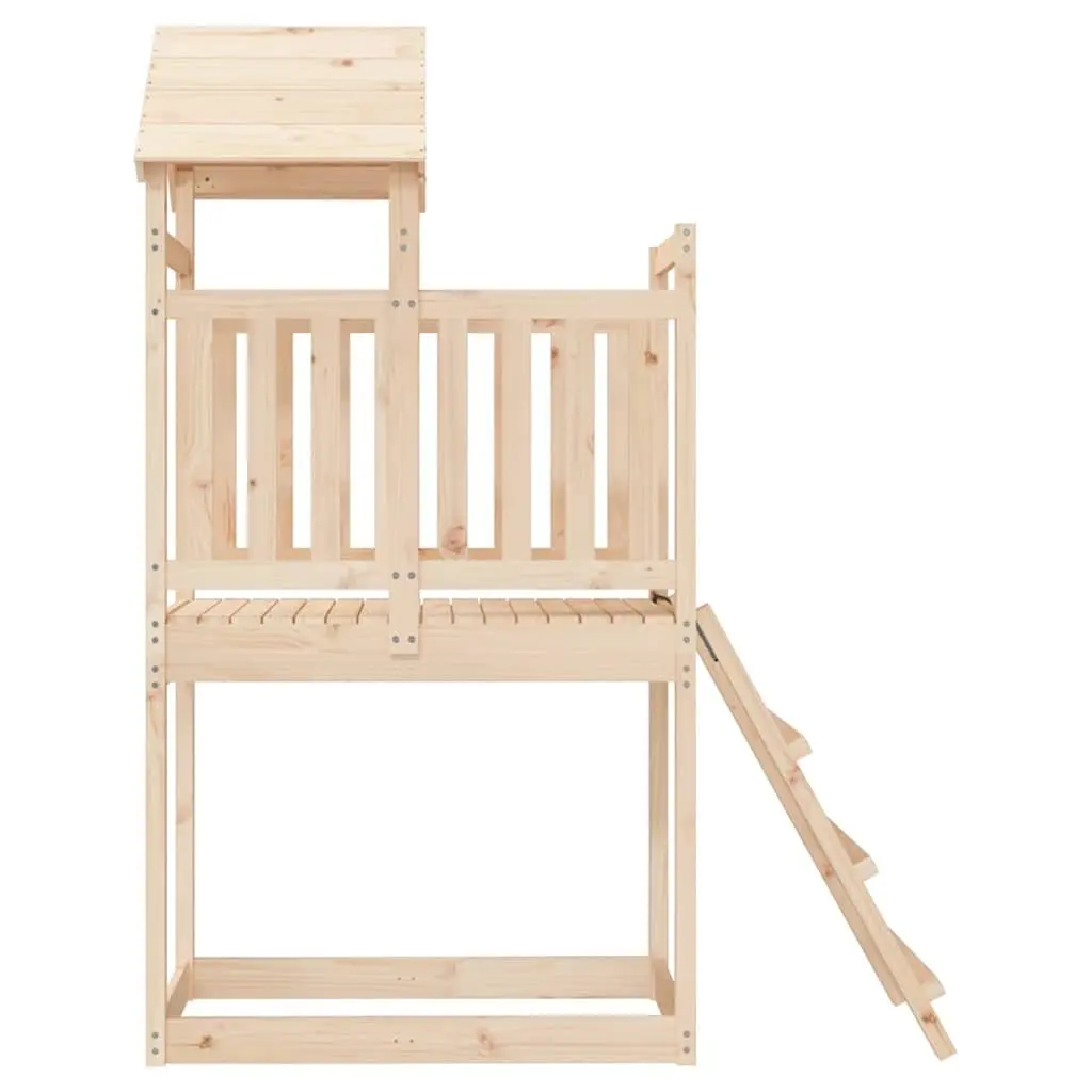 Solid Pine Wood Outdoor Playset 53x110x214 cm
