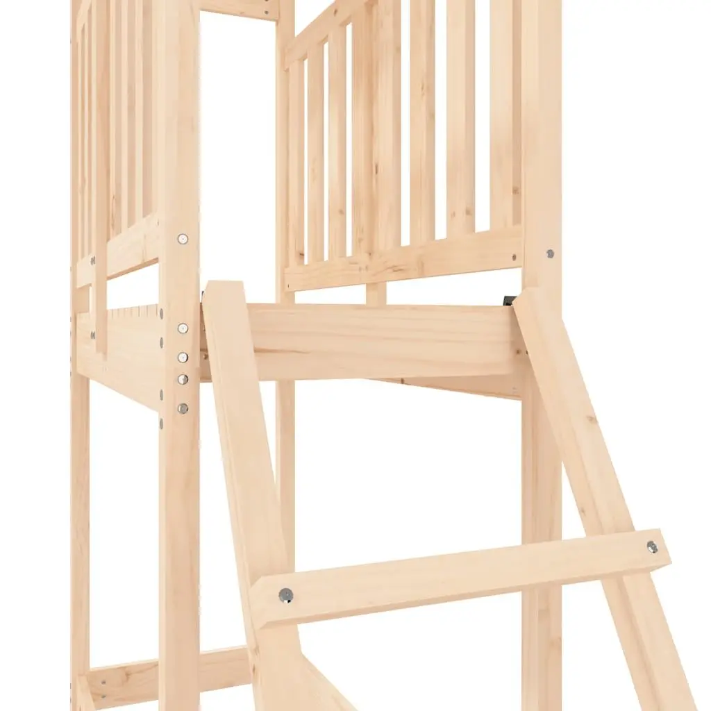 Solid Pine Wood Outdoor Playset 53x110x214 cm