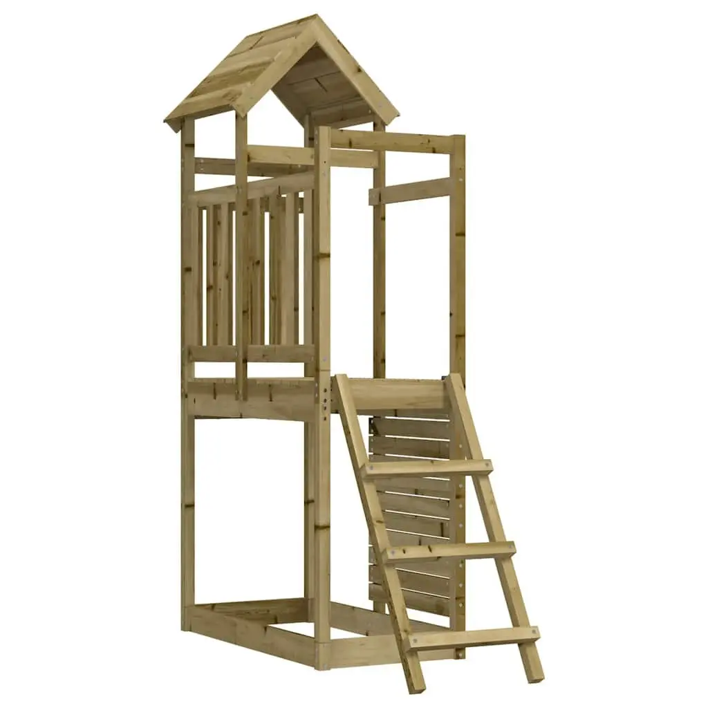 Wooden Climbing Frame with Rockwall and Ladder for Outdoor Fun