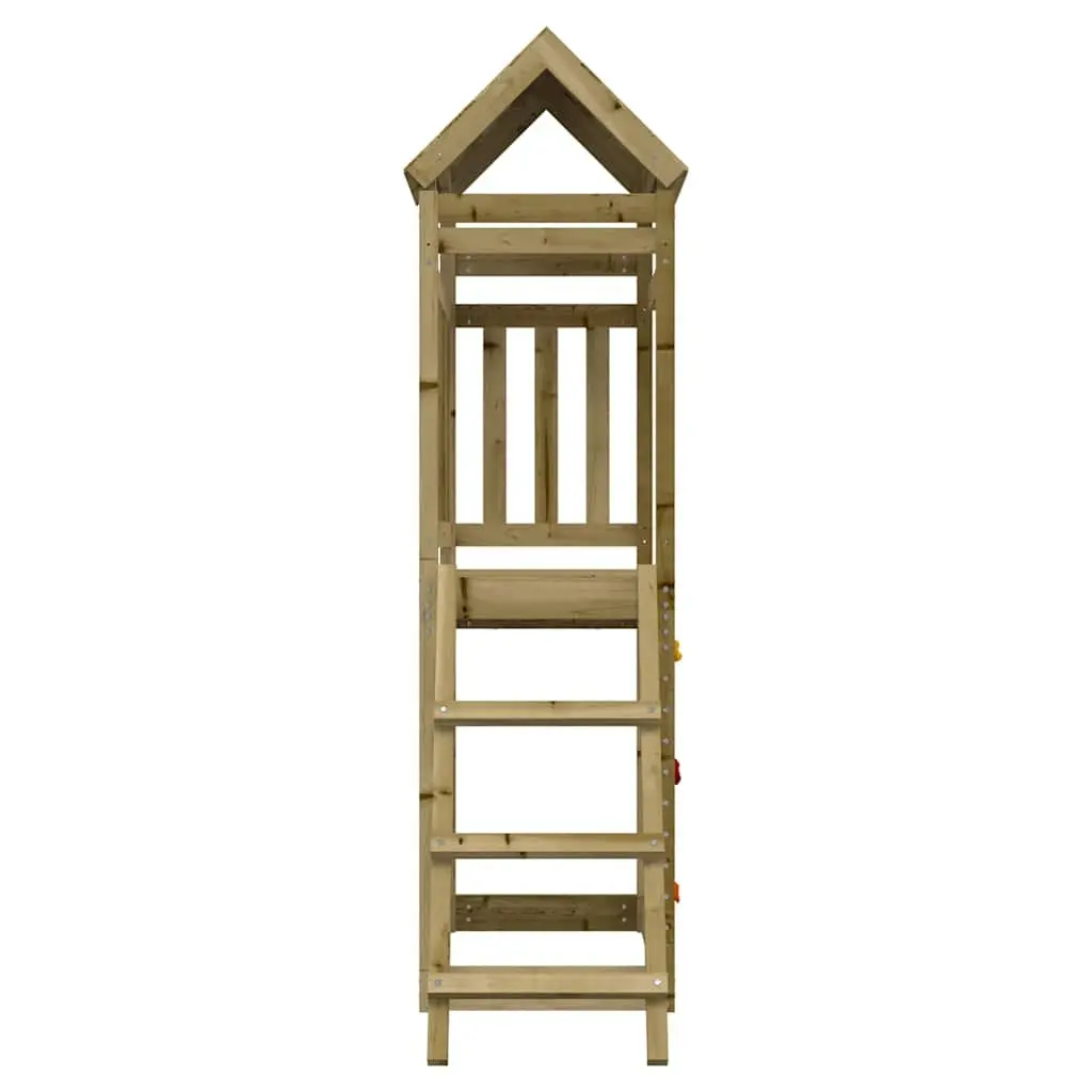 Wooden Climbing Frame with Rockwall and Ladder for Outdoor Fun