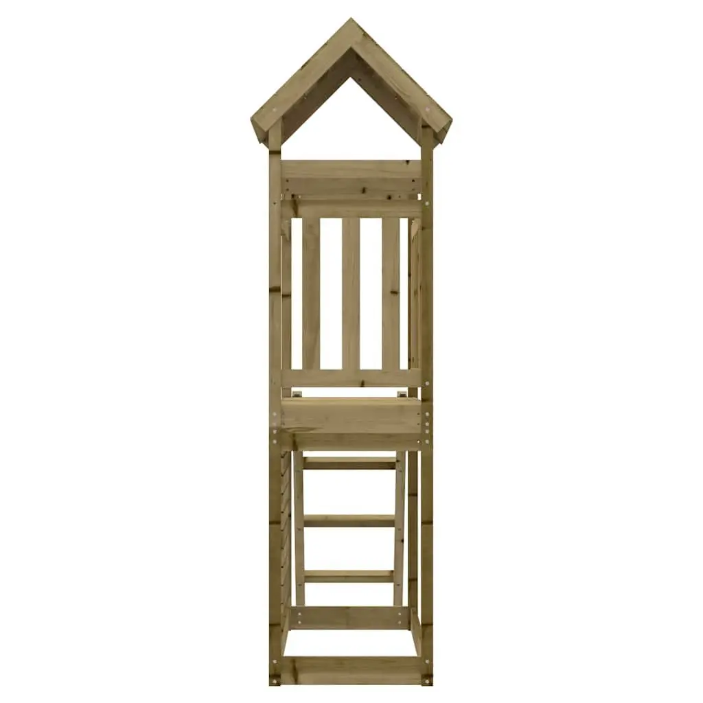 Wooden Climbing Frame with Rockwall and Ladder for Outdoor Fun