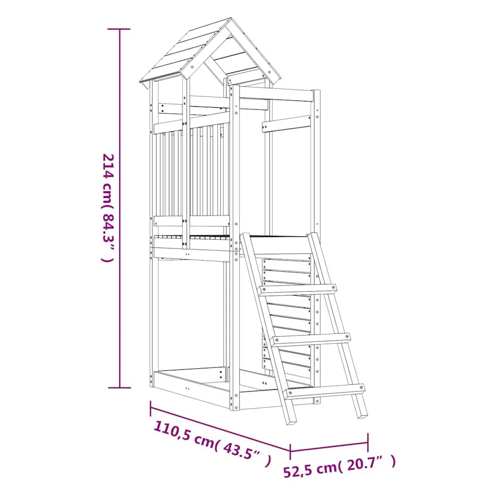 Wooden Climbing Frame with Rockwall and Ladder for Outdoor Fun