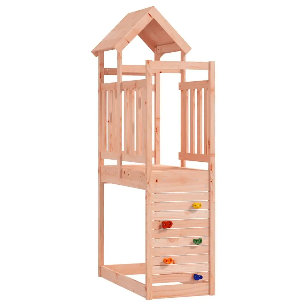 Wooden Play Tower Solid Douglas Wood 53 x 110.5 x 214 cm Brown