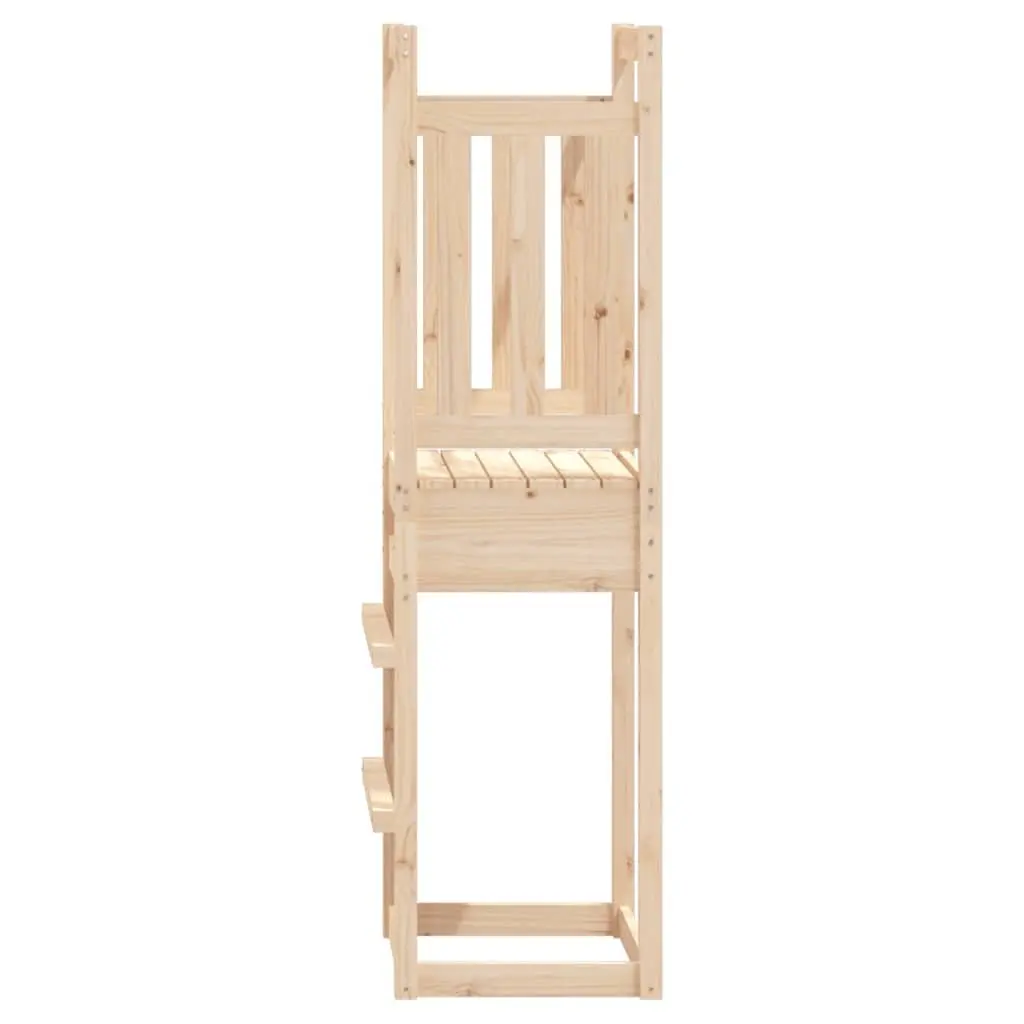 Solid Wood Pine Play Tower for Outdoor Fun