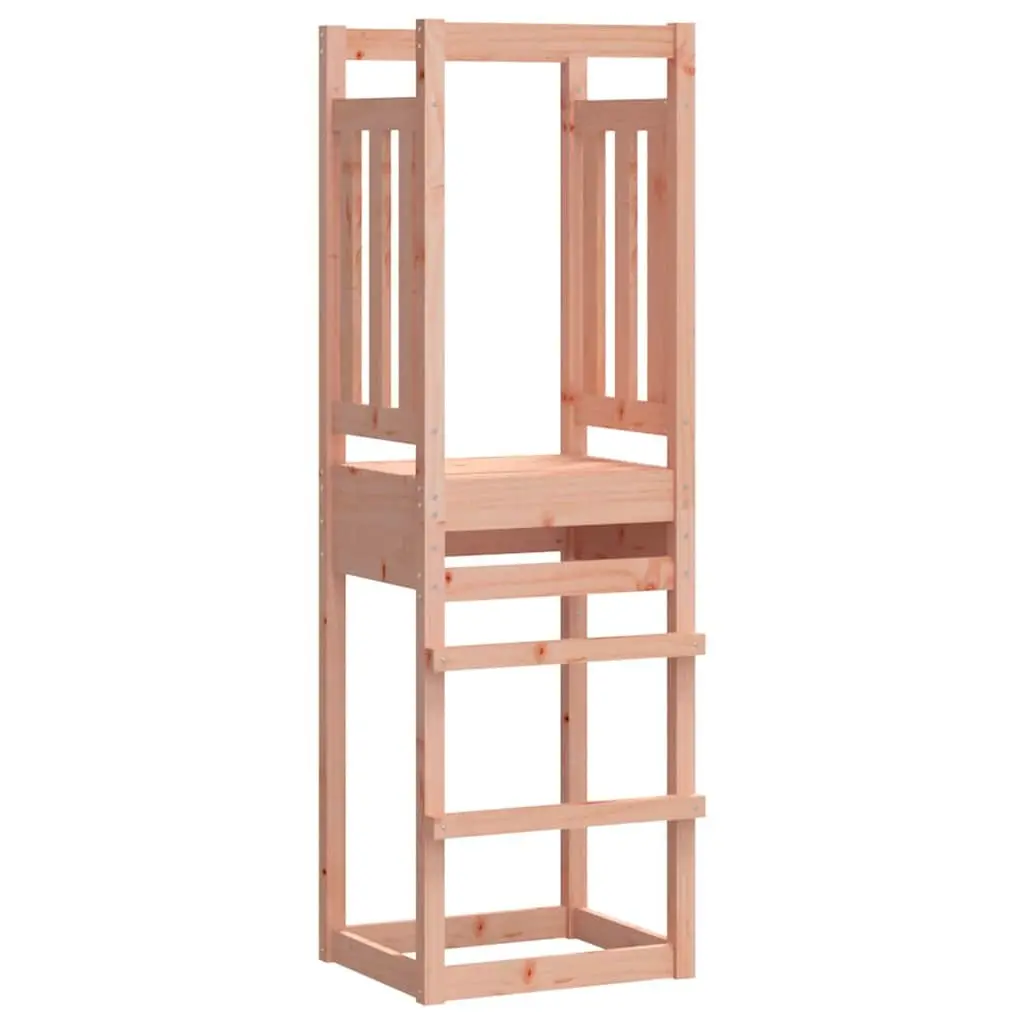 Wooden Play Tower Solid Douglas Wood 53x46.5x169cm Brown