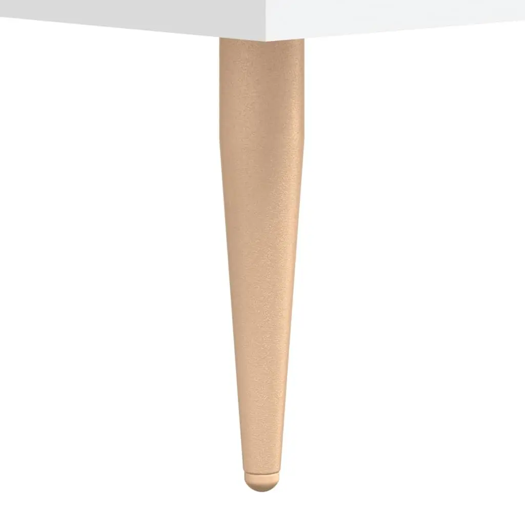 White Engineered Wood Bedside Cabinet