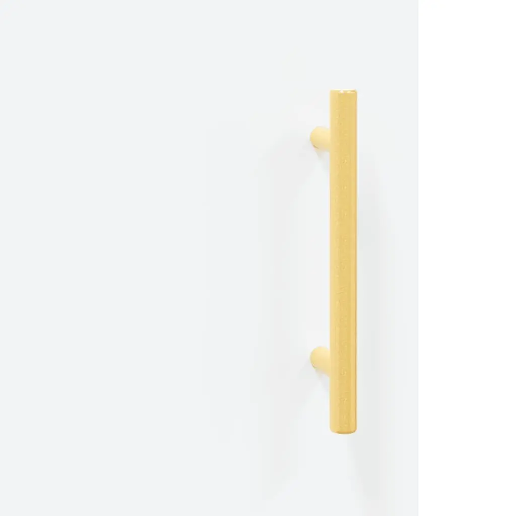 White Sideboard 90x34x80 cm with Metal Legs