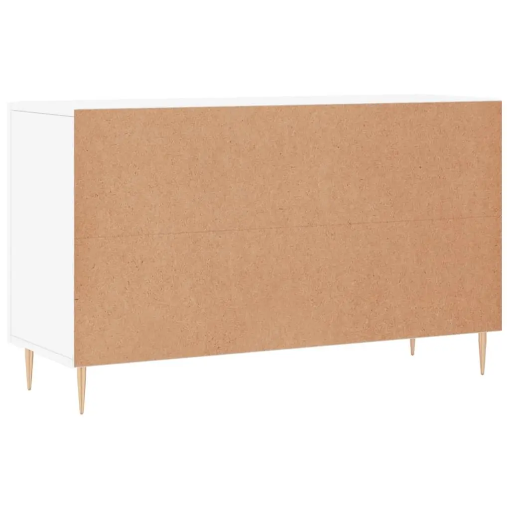 Sideboard Engineered Wood 100x36x60cm White Modern Storage Cabinet