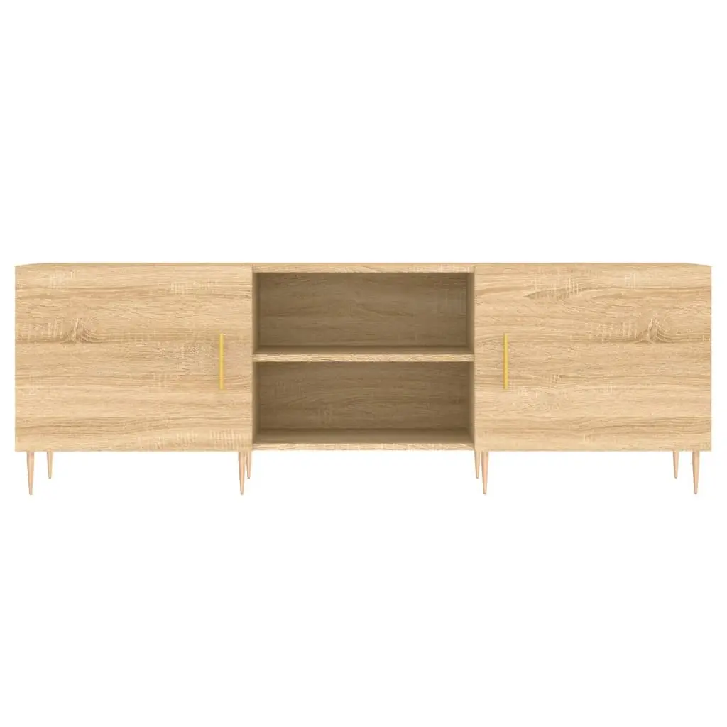 Sonoma Oak Brown Media Unit with 4 Compartments