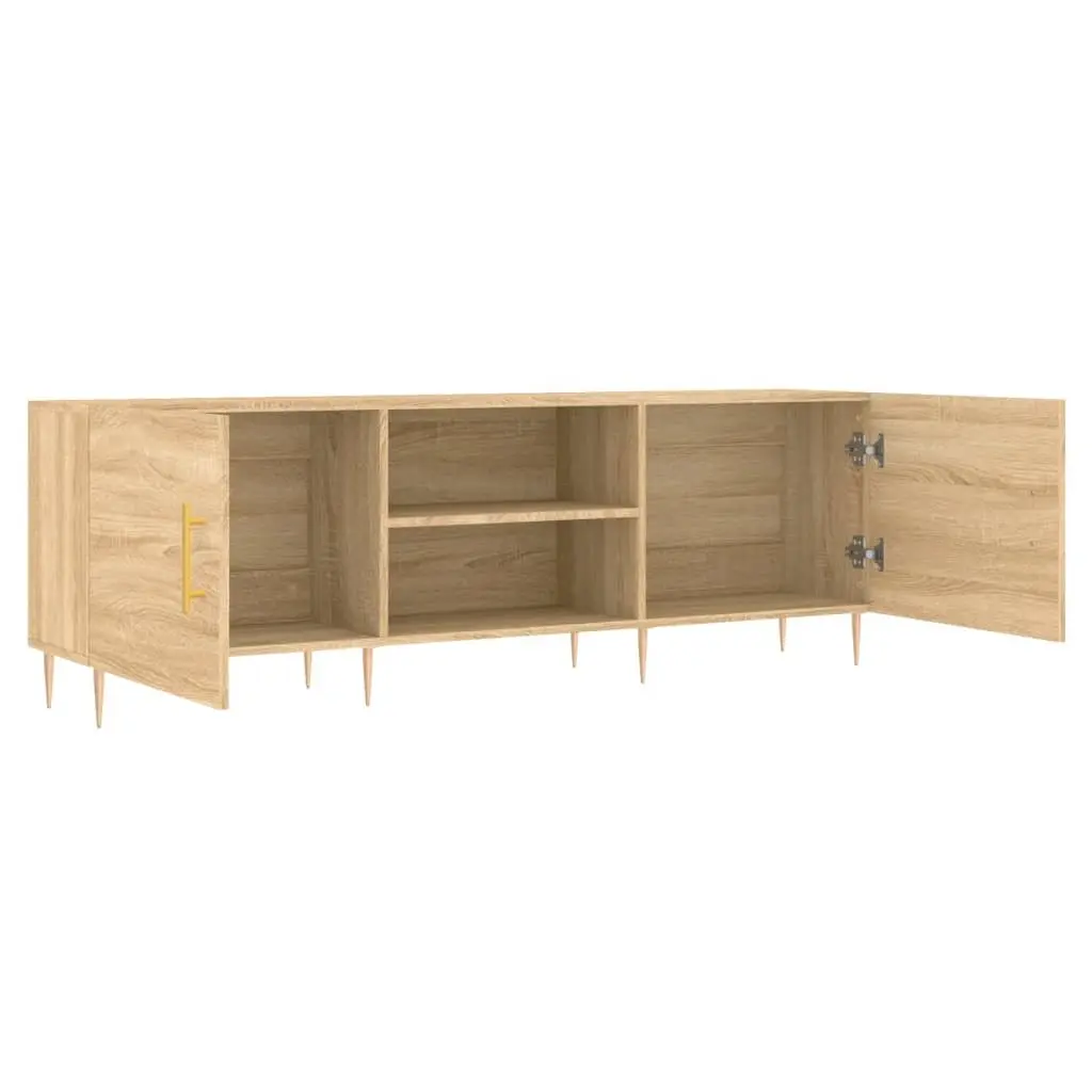 Sonoma Oak Brown Media Unit with 4 Compartments