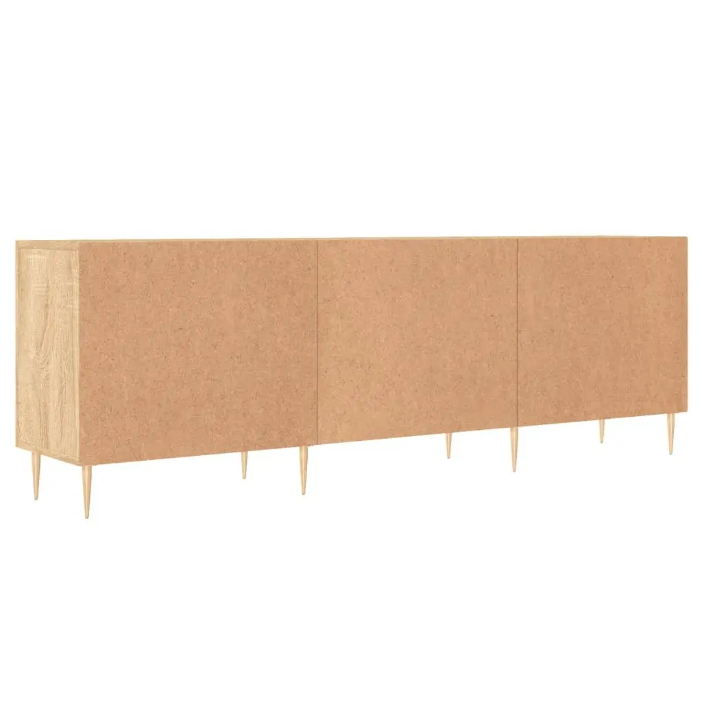 Sonoma Oak Brown Media Unit with 4 Compartments