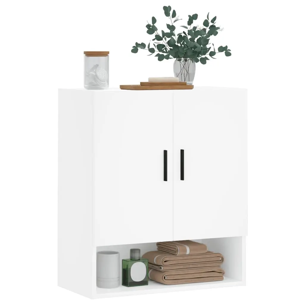 Wall-Mounted Storage Cabinet in White 60x31x70cm