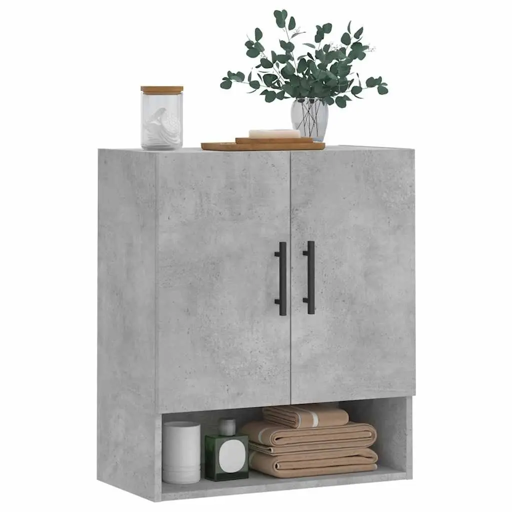 Grey Wall Storage Cabinet 60x31x70 cm