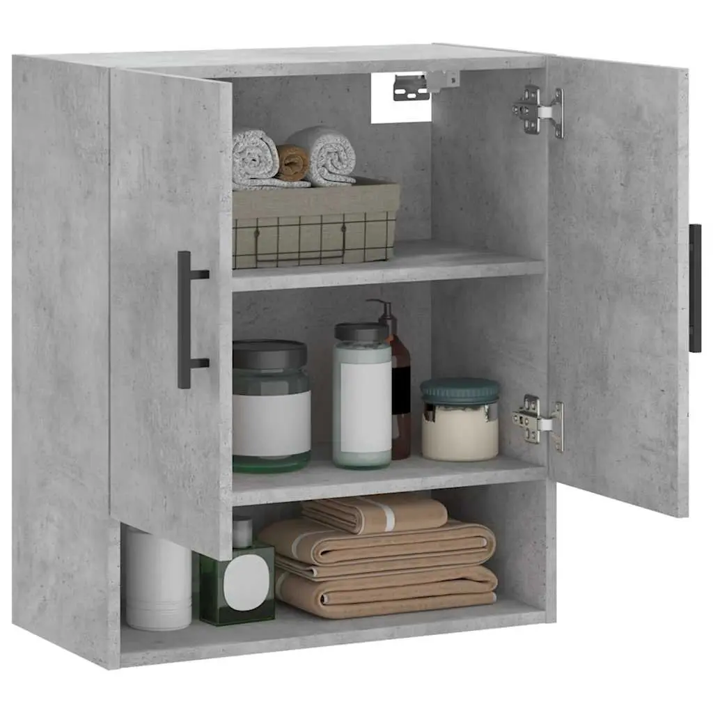 Grey Wall Storage Cabinet 60x31x70 cm