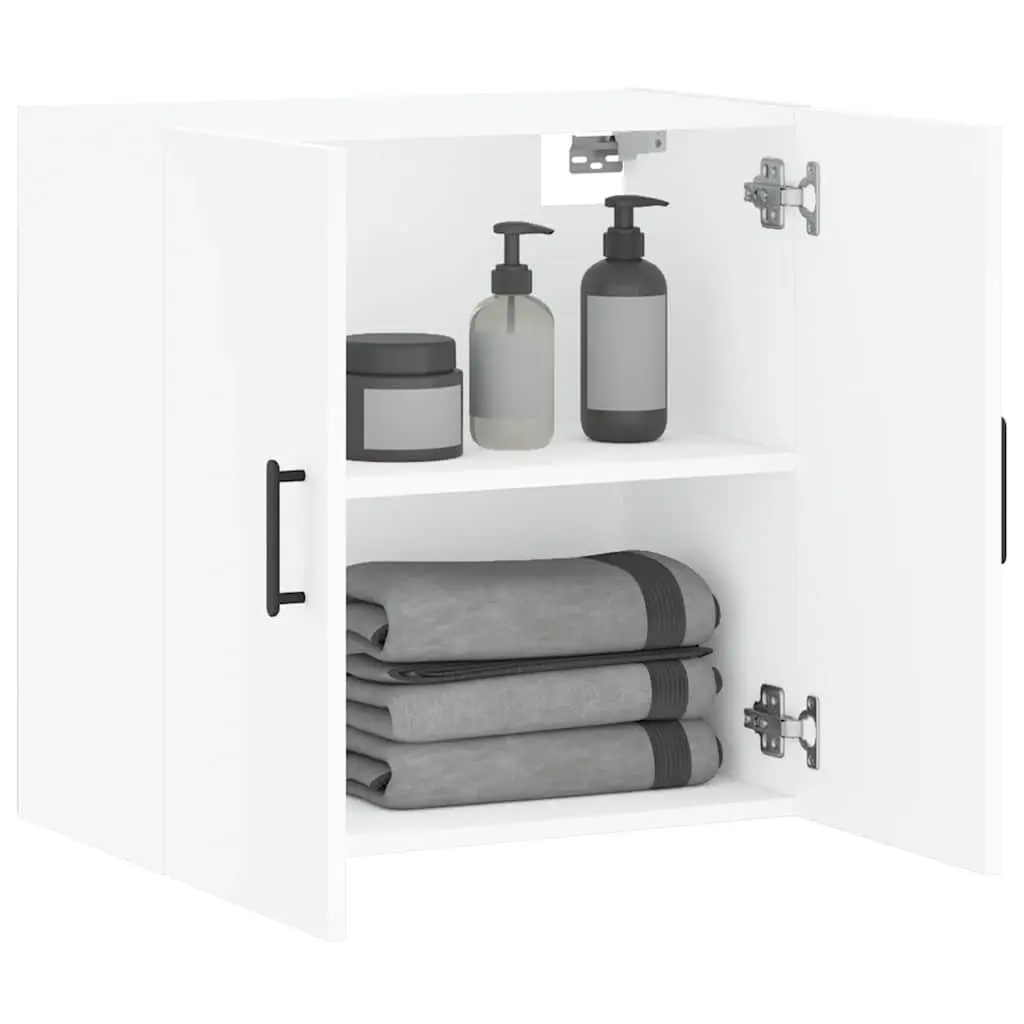 Wall-Mounted Storage Cabinet Engineered Wood 60x31x60cm White