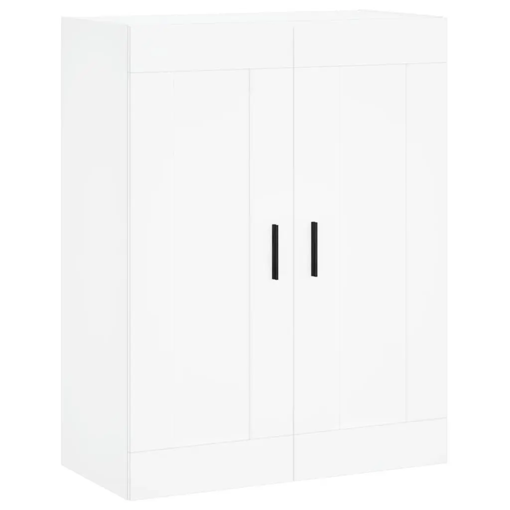 White Wall Mounted Storage Cabinet with 3 Compartments