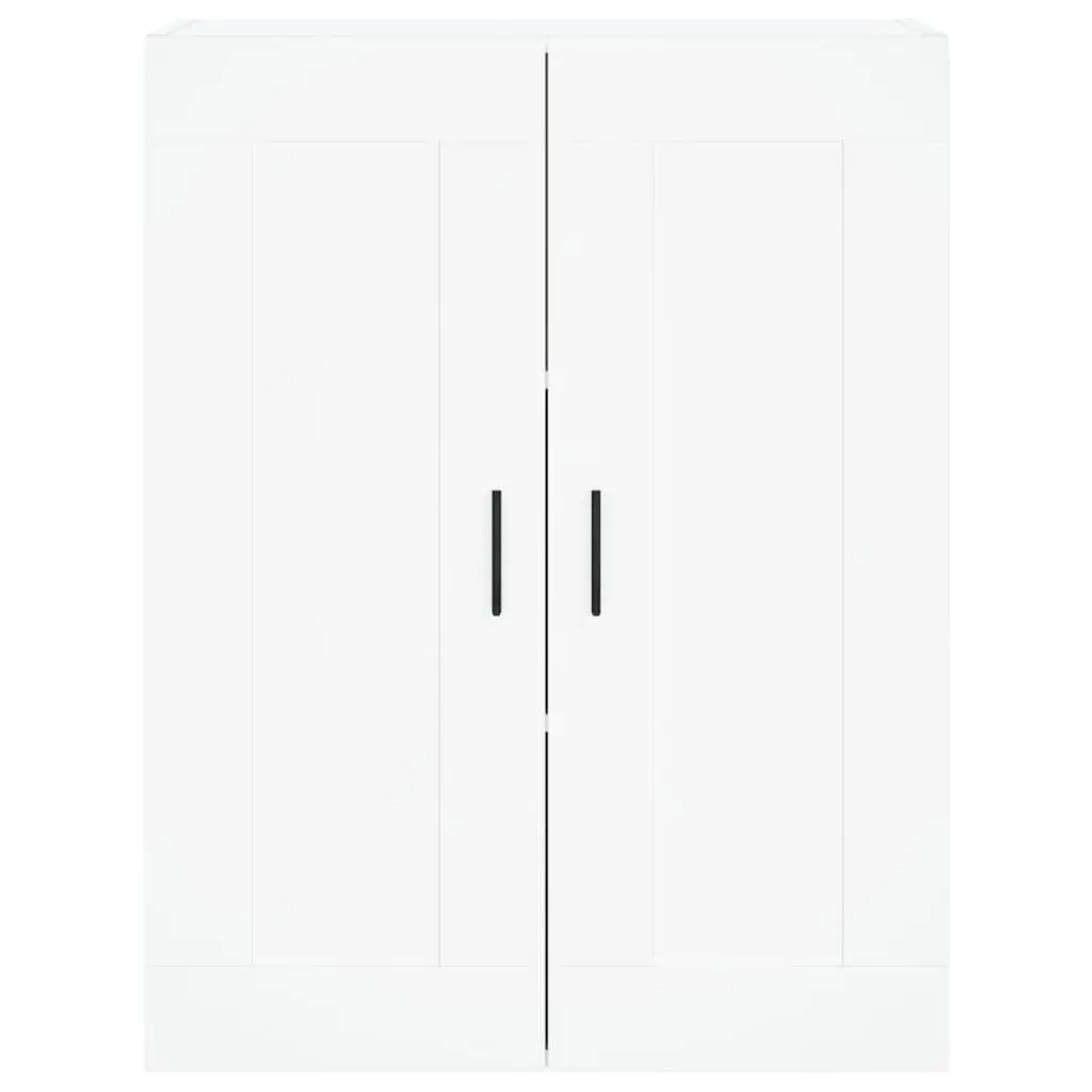 White Wall Mounted Storage Cabinet with 3 Compartments
