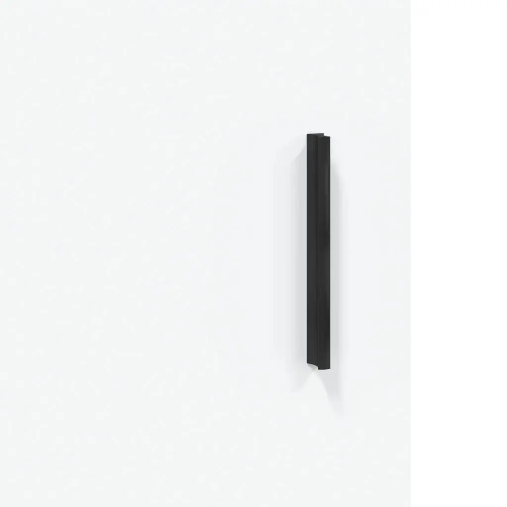 White Wall Mounted Storage Cabinet with 3 Compartments