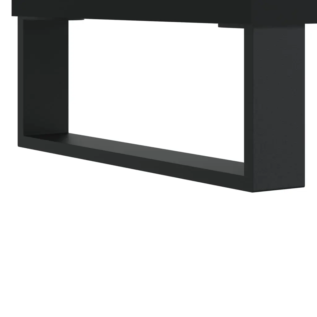 Bathroom Cabinet Engineered Wood 30x30x100 cm Black
